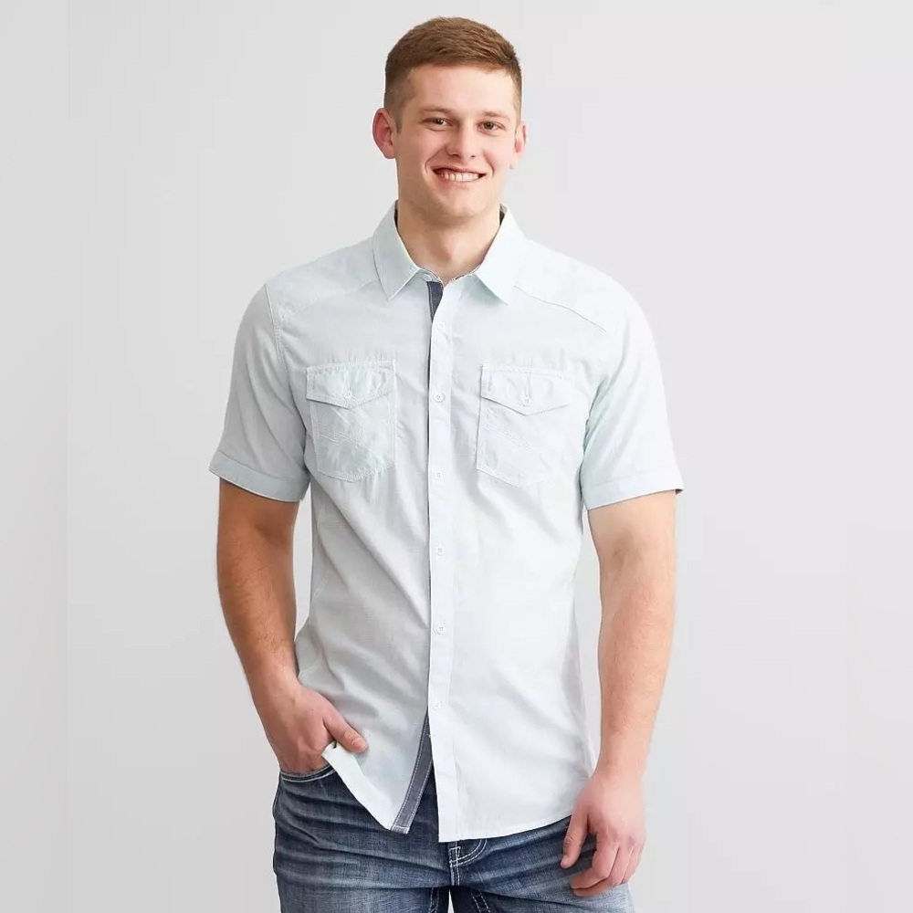 BKE Striped Athletic Fit Shirt